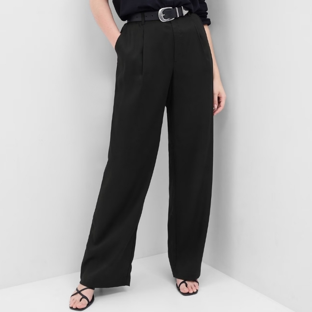 Gap Factory Black Tencel Lyocell Pants 0